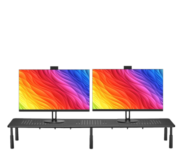 Mozos SPM2 STOLIK PODSTAWKA PÓŁKA NA DWA MONITORY - 1210387 - zdjęcie 2